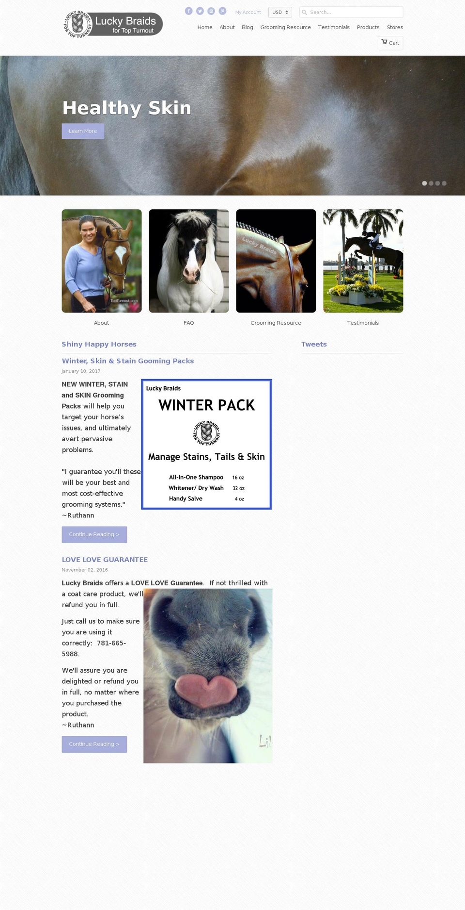 luckybraids.com shopify website screenshot