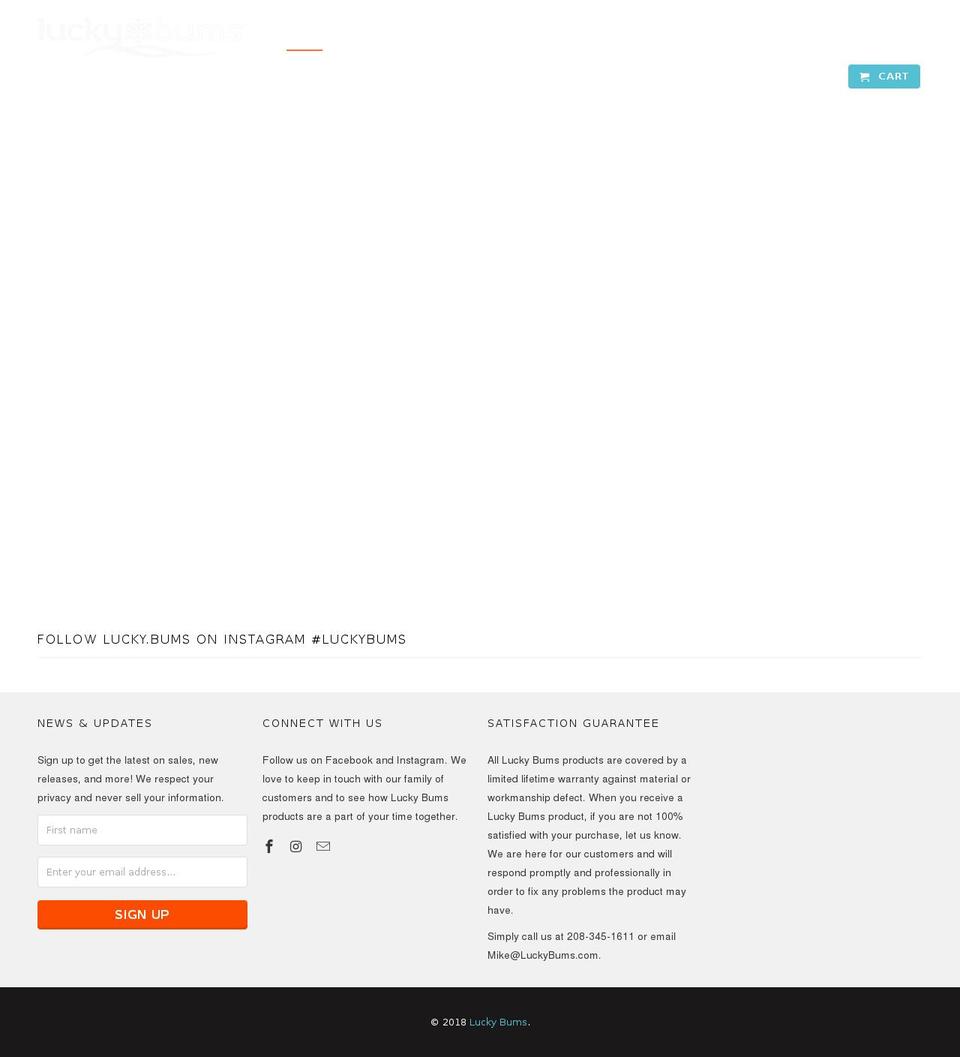 luckybums.com shopify website screenshot