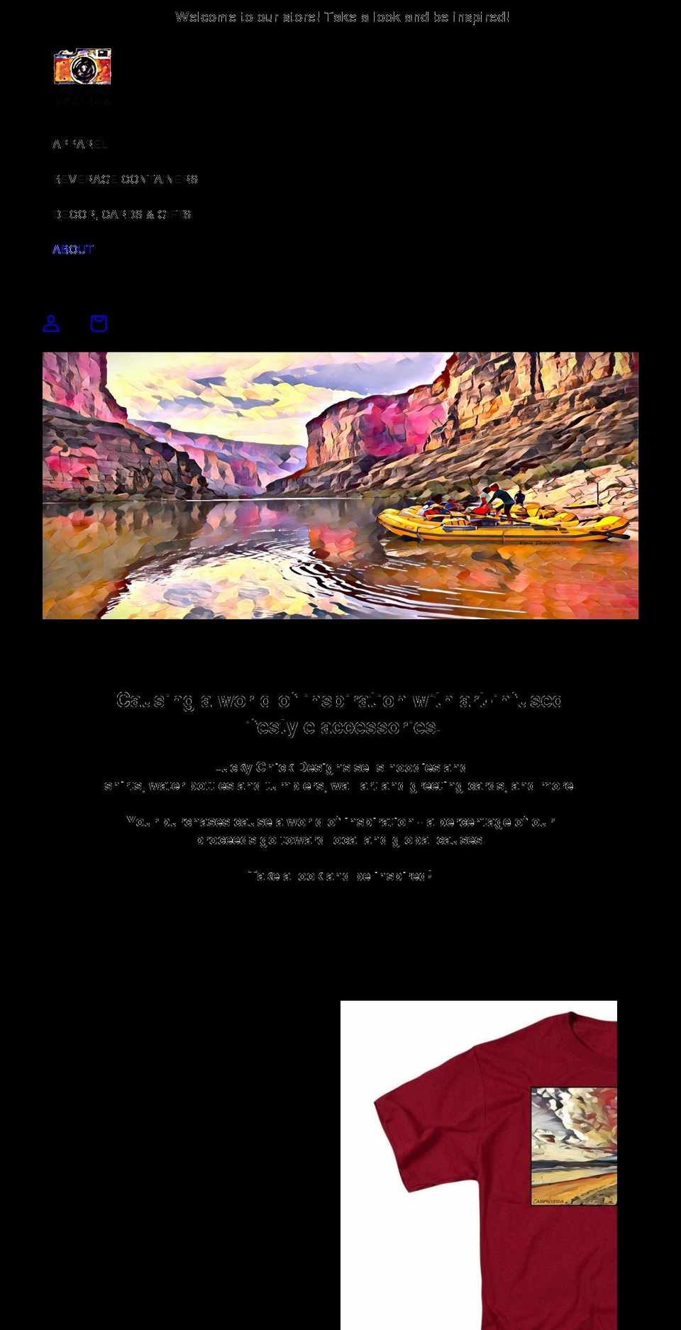 luckychickdesigns.com shopify website screenshot