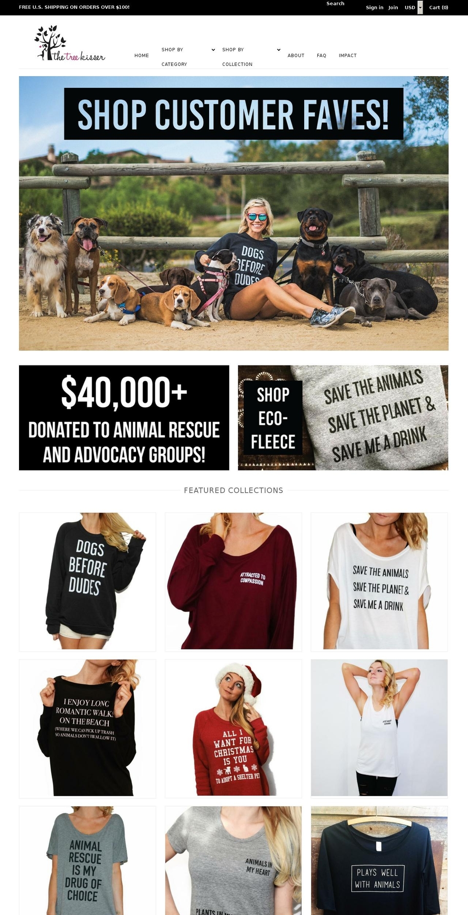 luckydogrescue.org shopify website screenshot