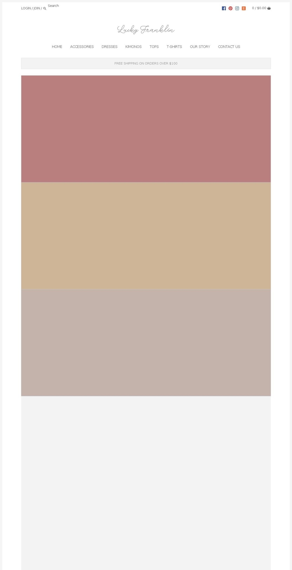 luckyfranklin.com shopify website screenshot