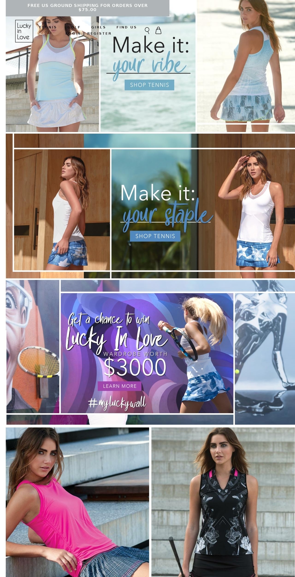 Lucky in Love Shopify theme site example luckyinlovekids.net