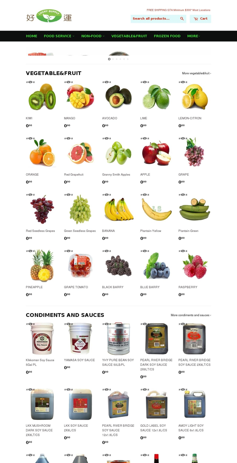 luckyinternationaltrading.com shopify website screenshot