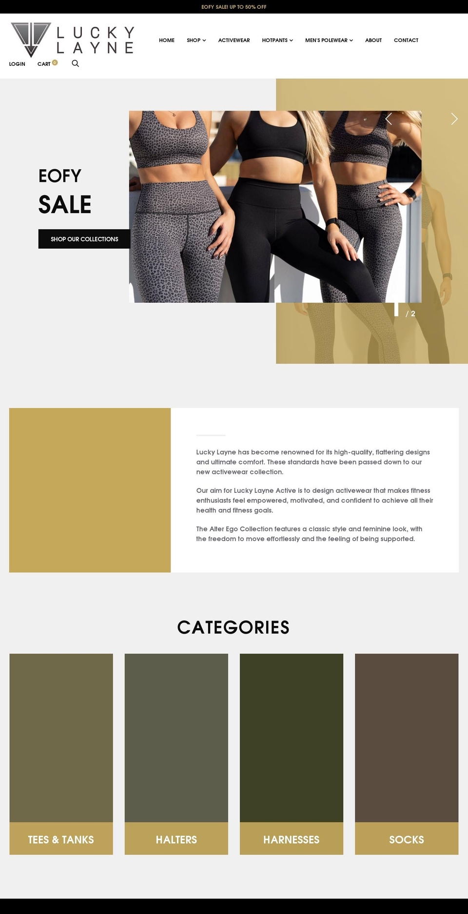 luckylayne.com.au shopify website screenshot