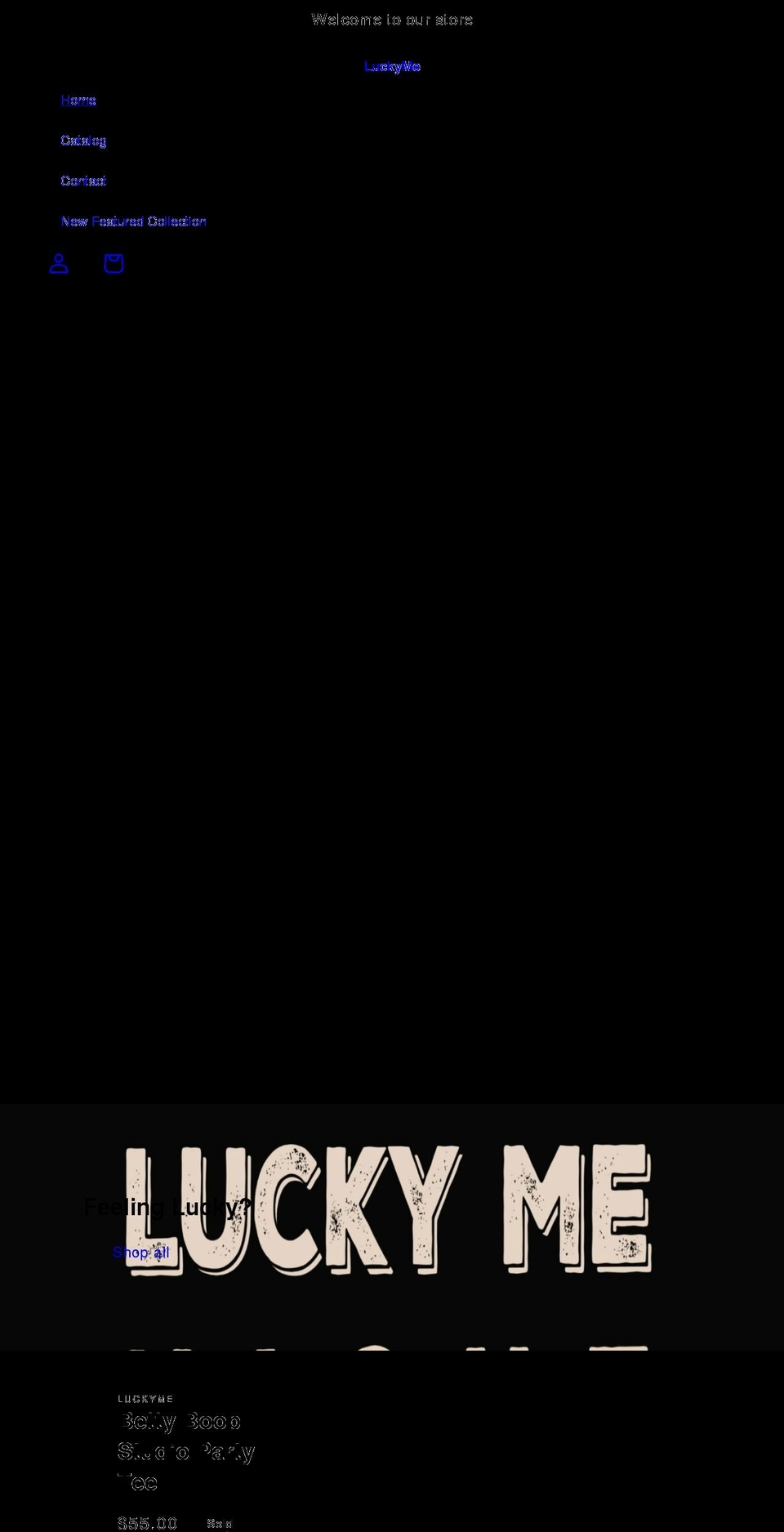 luckymeshop.com shopify website screenshot