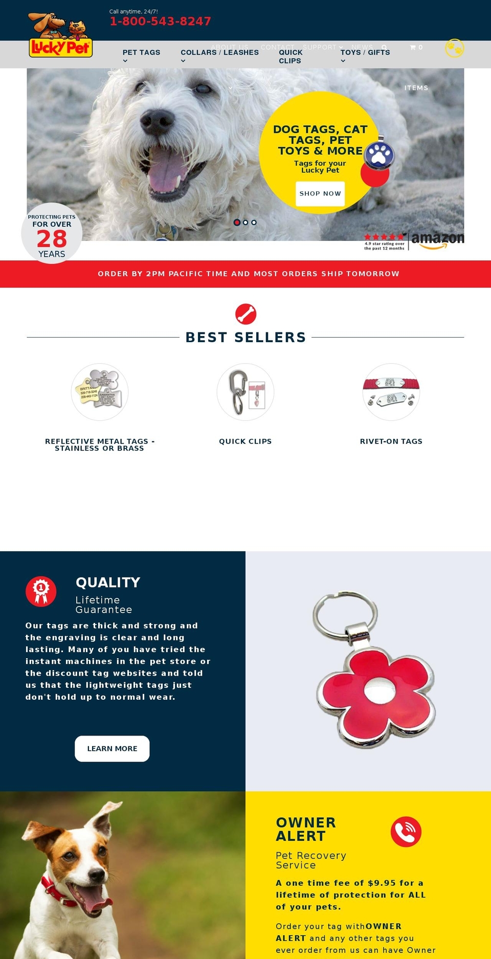 luckypet.com shopify website screenshot