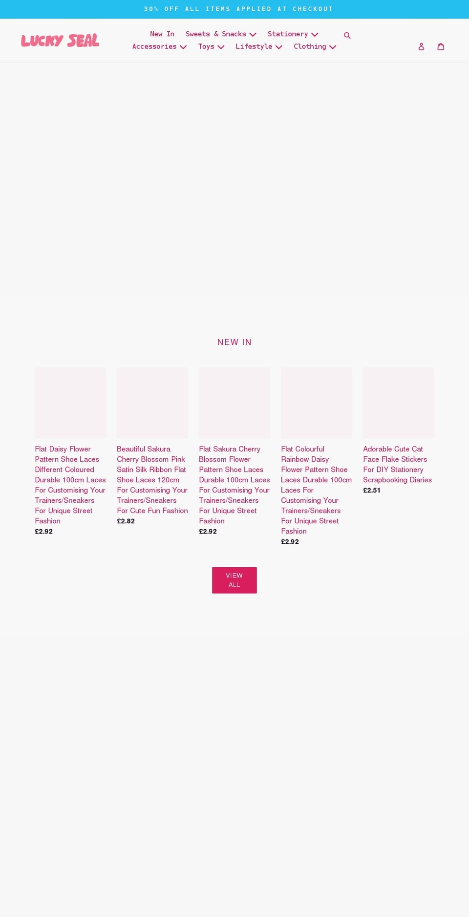 luckysealco.com shopify website screenshot