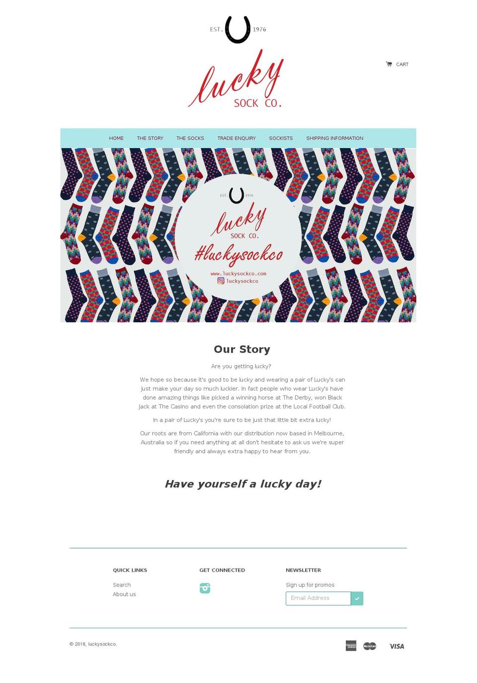 luckysockco.com — Shopify storefront screenshot