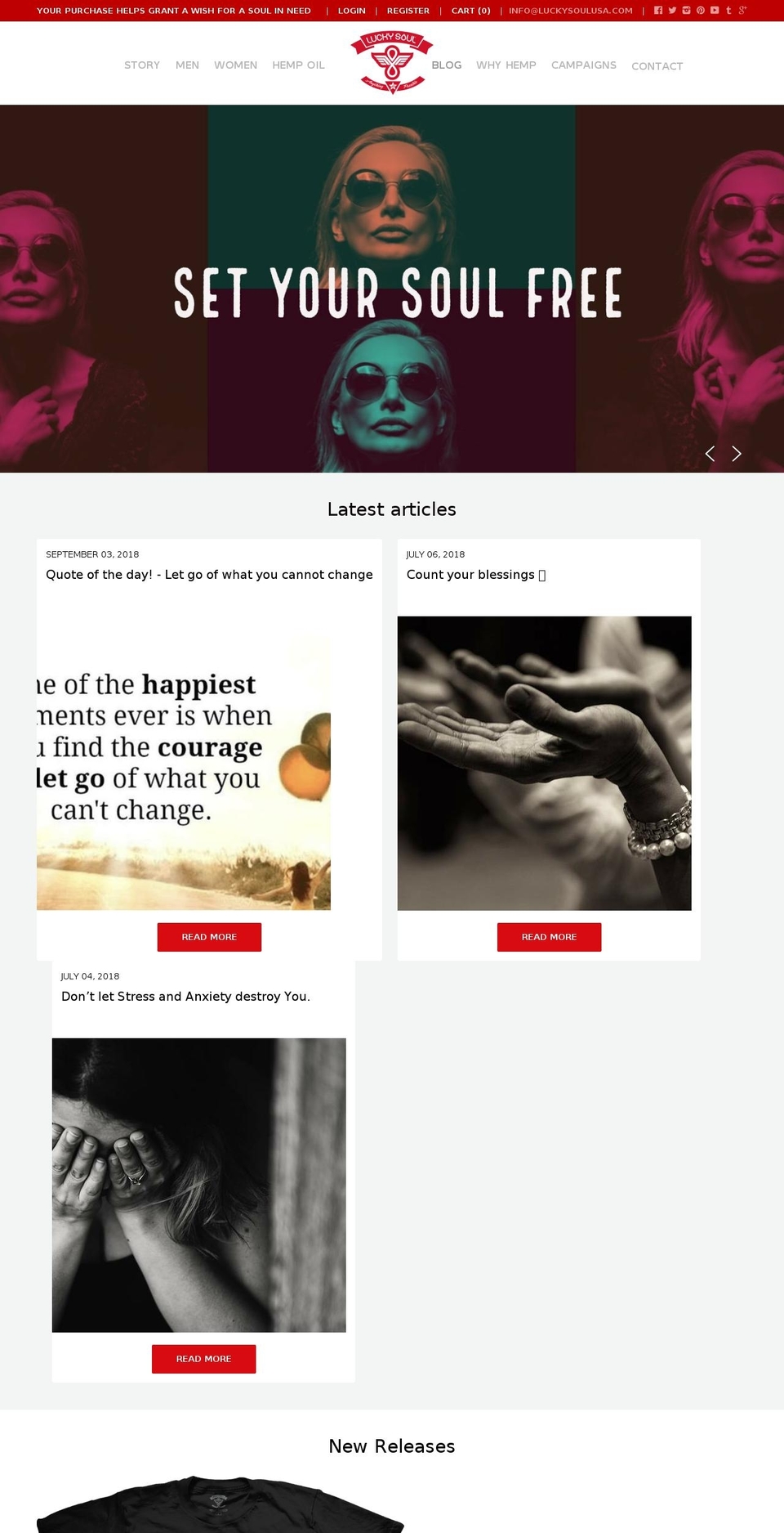 Copy of Focal (ITA, Pixel Edits) Shopify theme site example luckysoulclothing.com