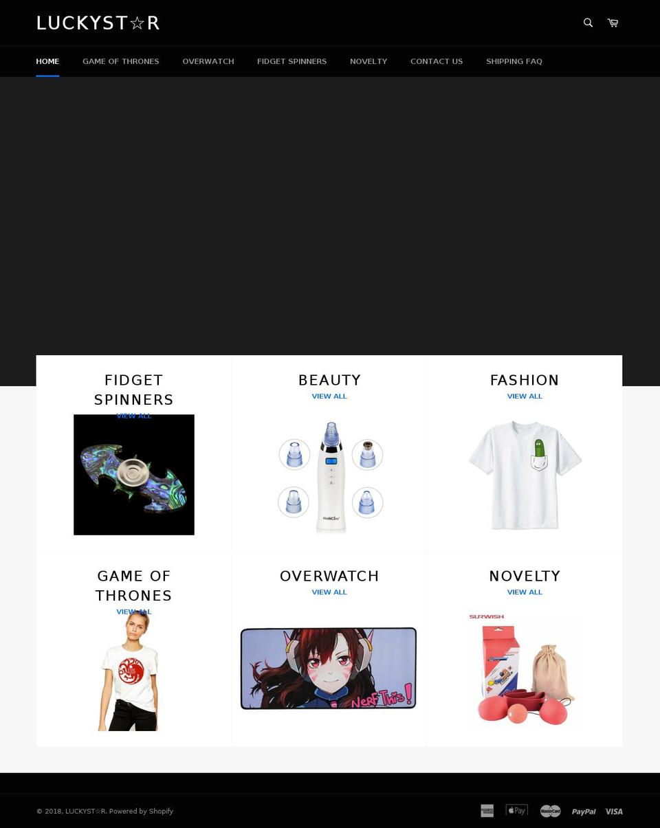 luckystr.myshopify.com shopify website screenshot