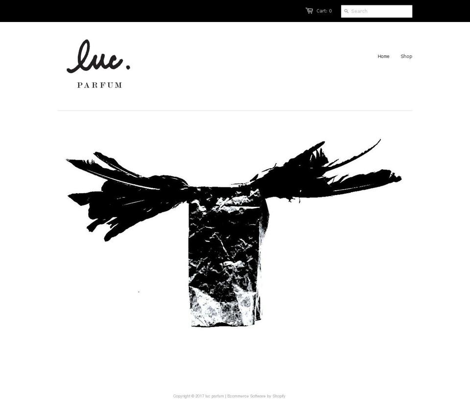 lucparfum.com shopify website screenshot