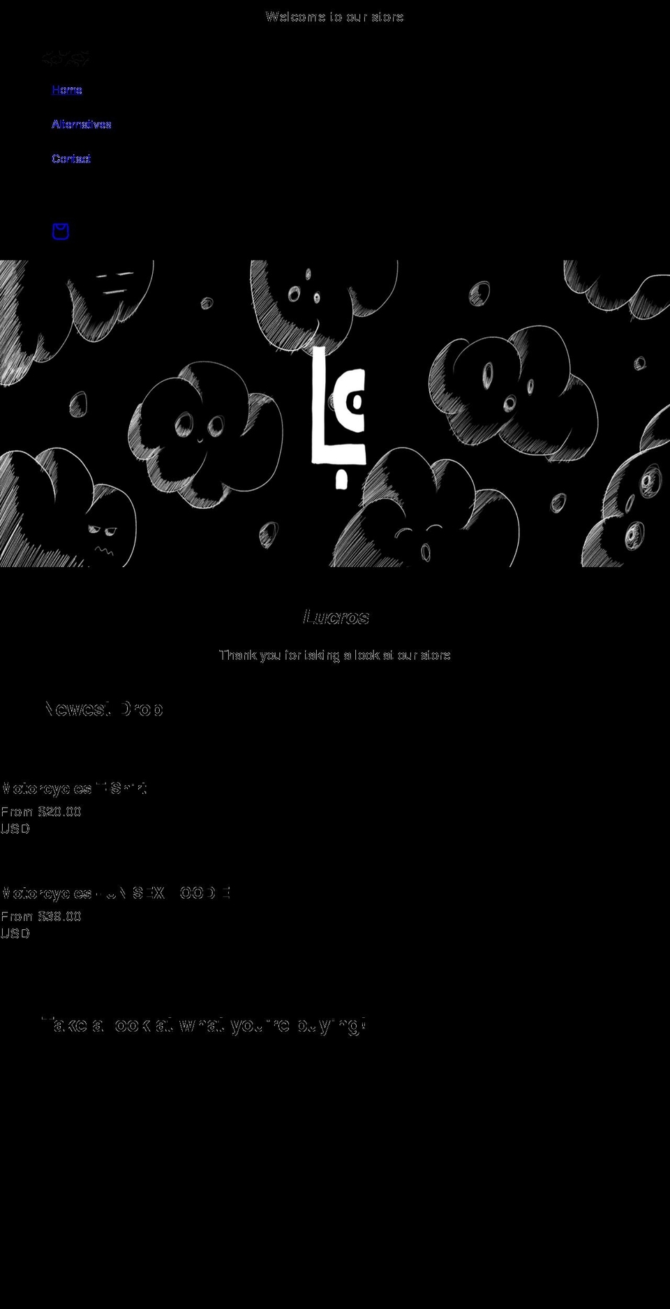 lucros.net shopify website screenshot