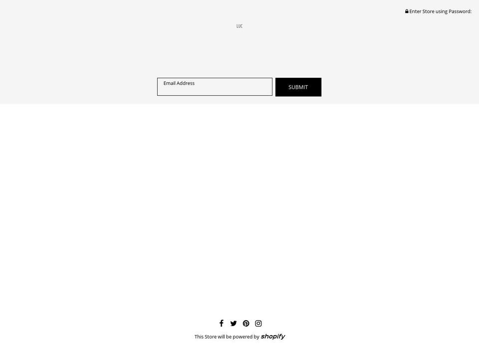 lucthelabel.com shopify website screenshot