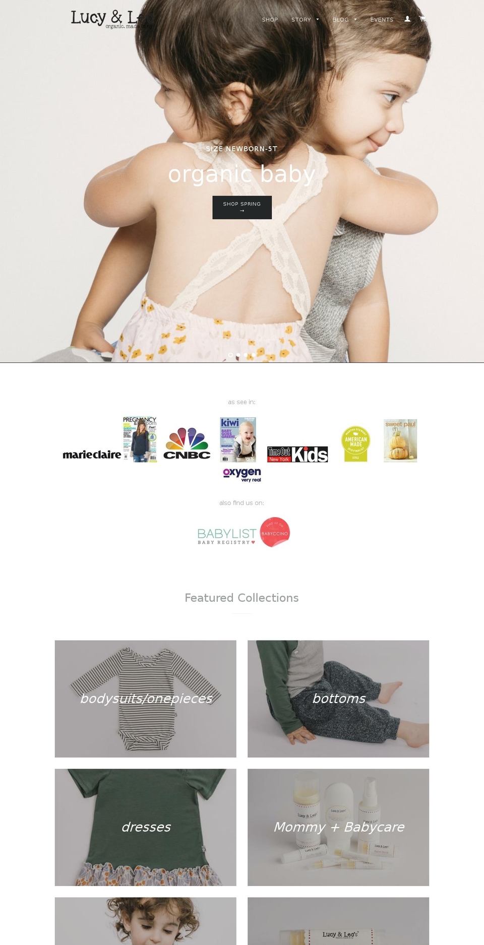 lucyandleo.com shopify website screenshot