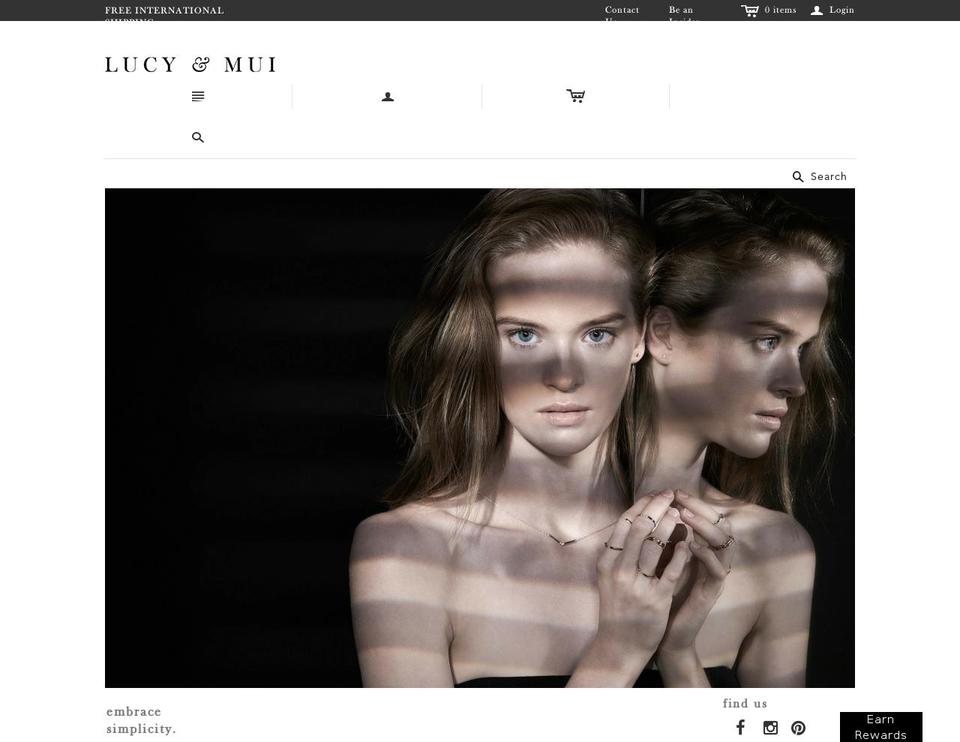 lucyandmui.com shopify website screenshot
