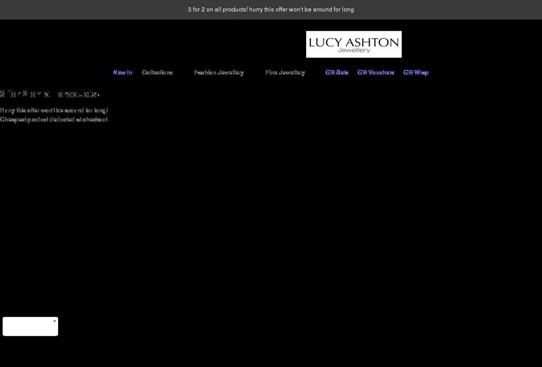 lucyashton.com shopify website screenshot