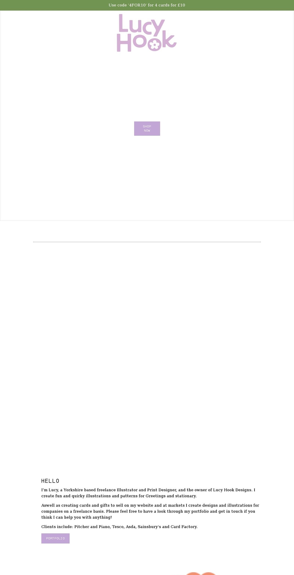 lucyhookdesigns.com shopify website screenshot