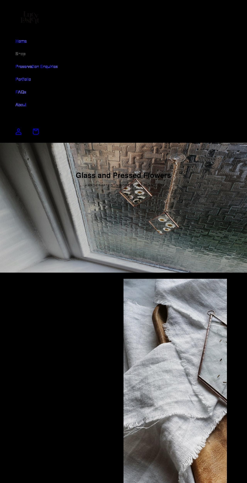 lucylaslettdesigns.co.uk shopify website screenshot