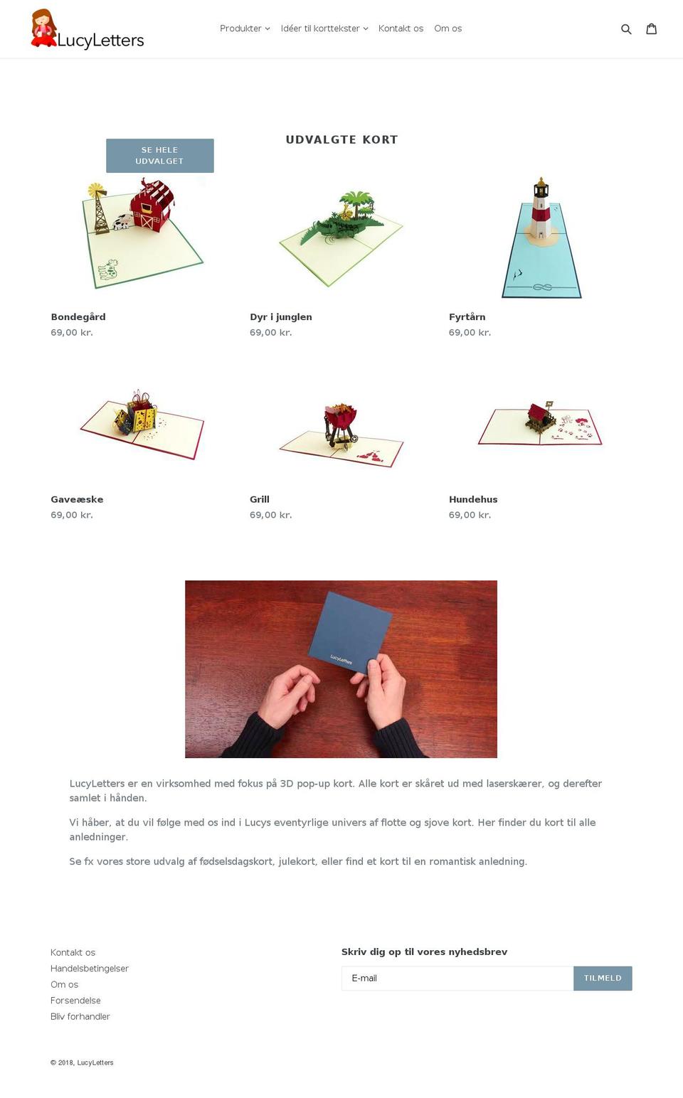 lucyletters.com shopify website screenshot