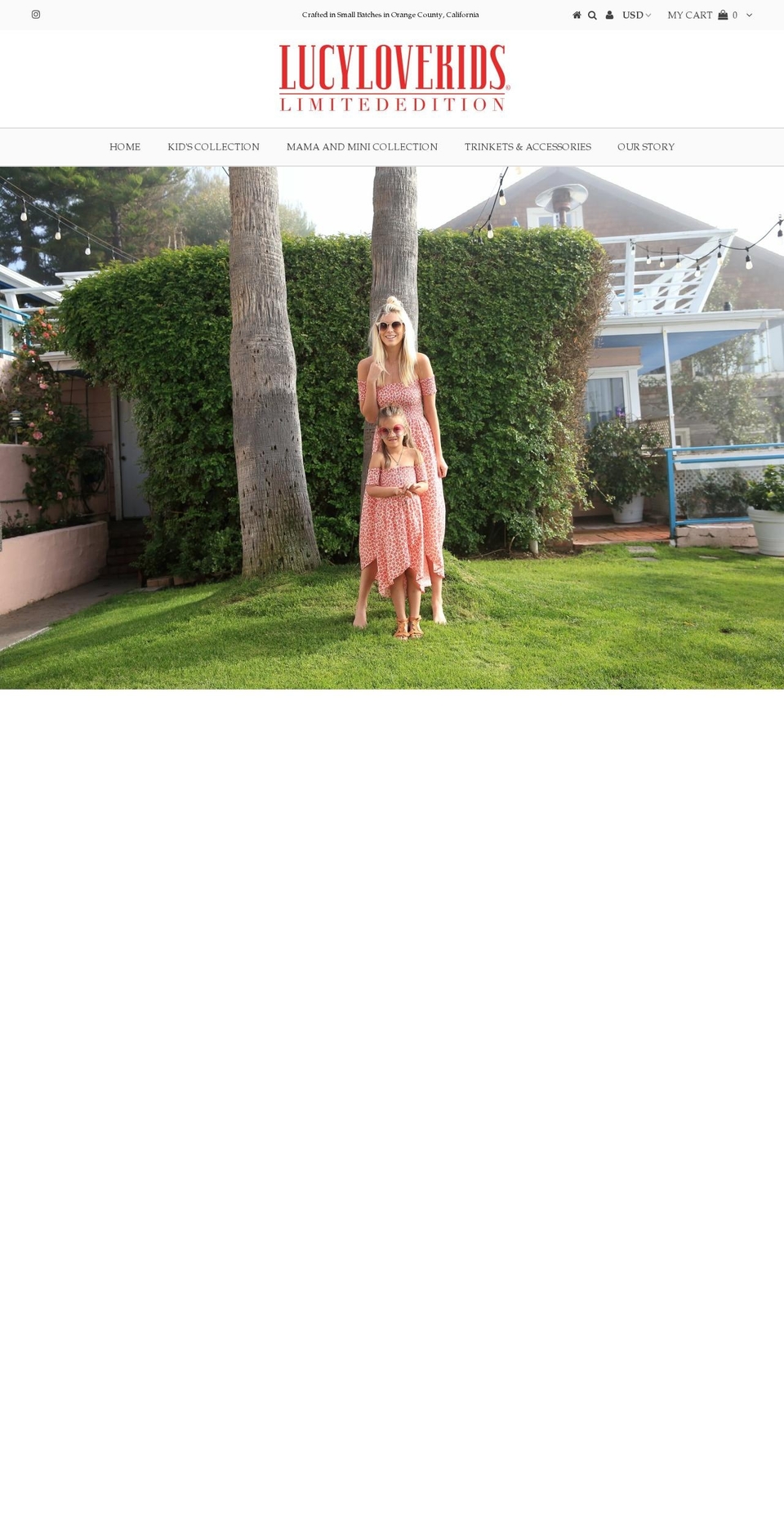 lucylovekids.com — Shopify storefront screenshot