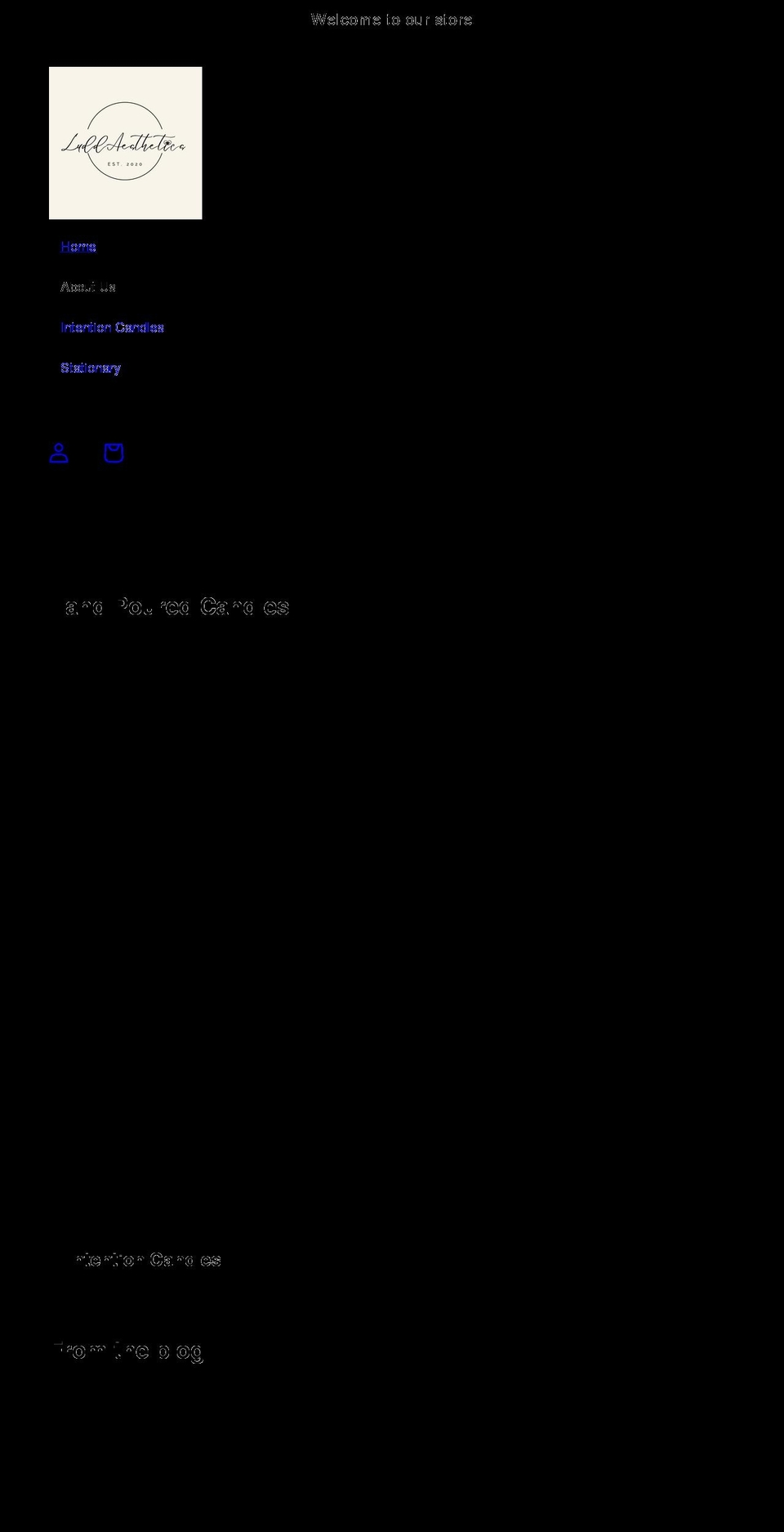 luddaesthetics.com shopify website screenshot