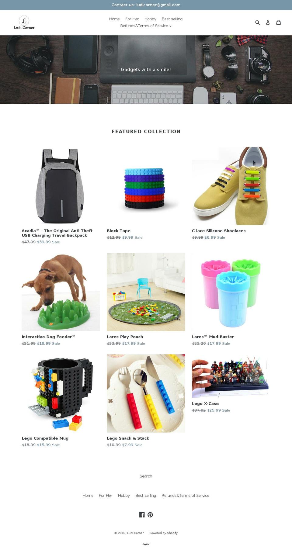 ludi-corner.com — Shopify storefront screenshot