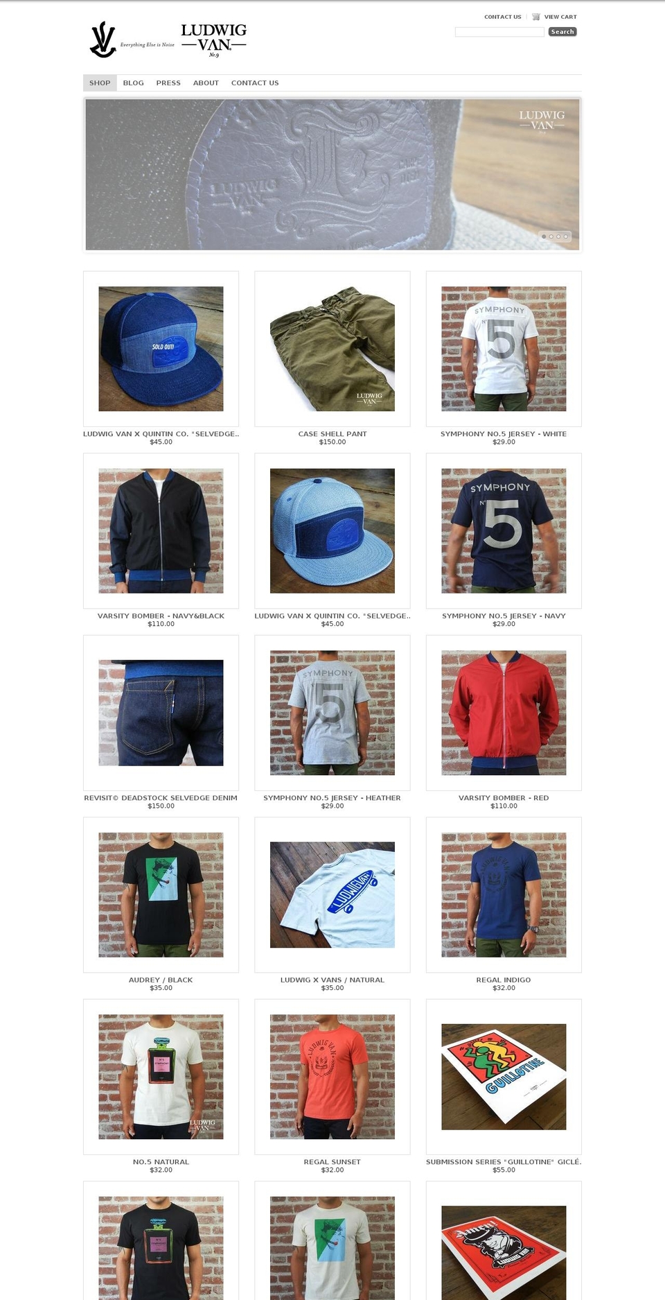 ludwigvantheman.com shopify website screenshot