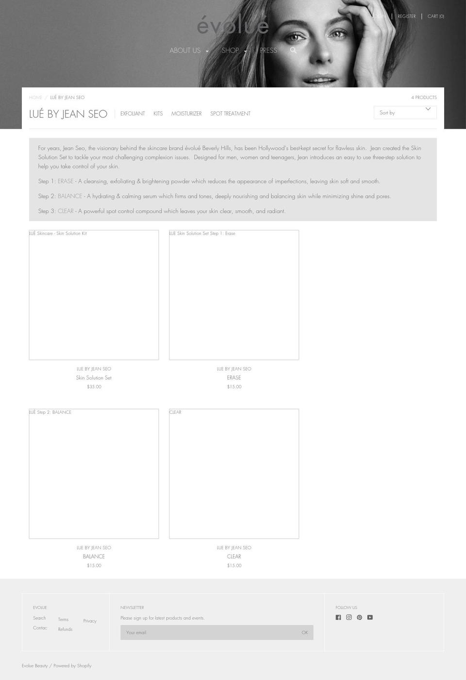 luebeauty.com — Shopify storefront screenshot