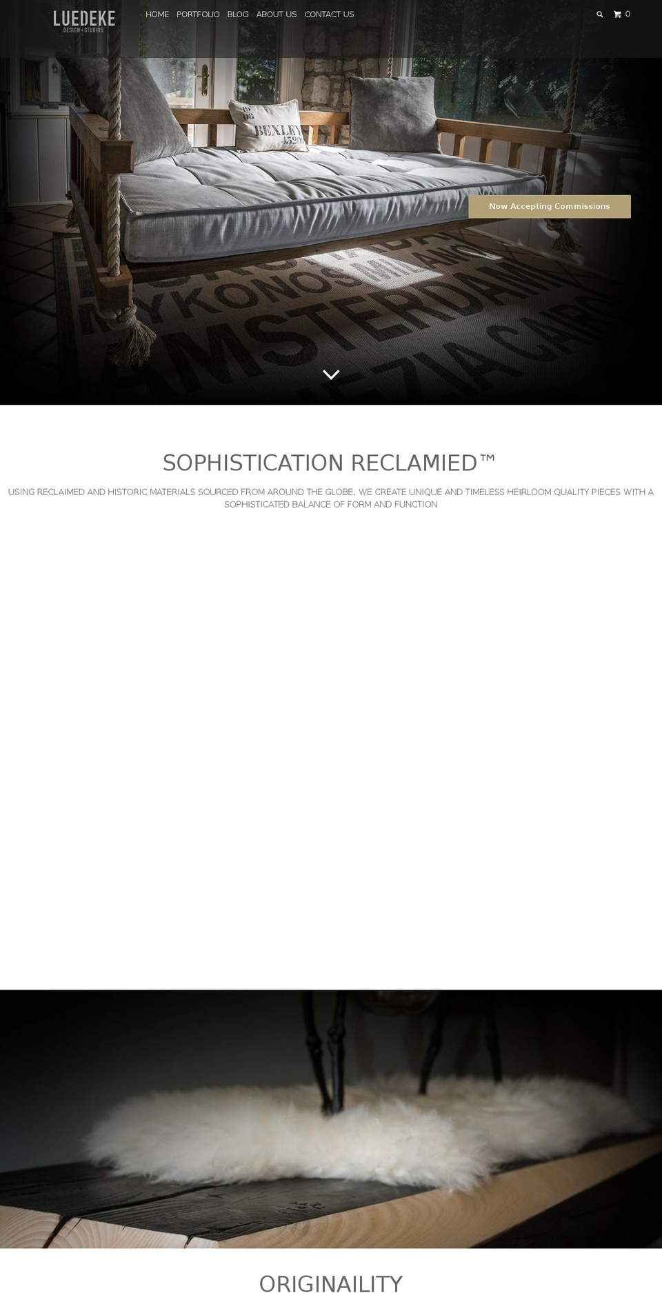 luedekedesignstudios.com shopify website screenshot