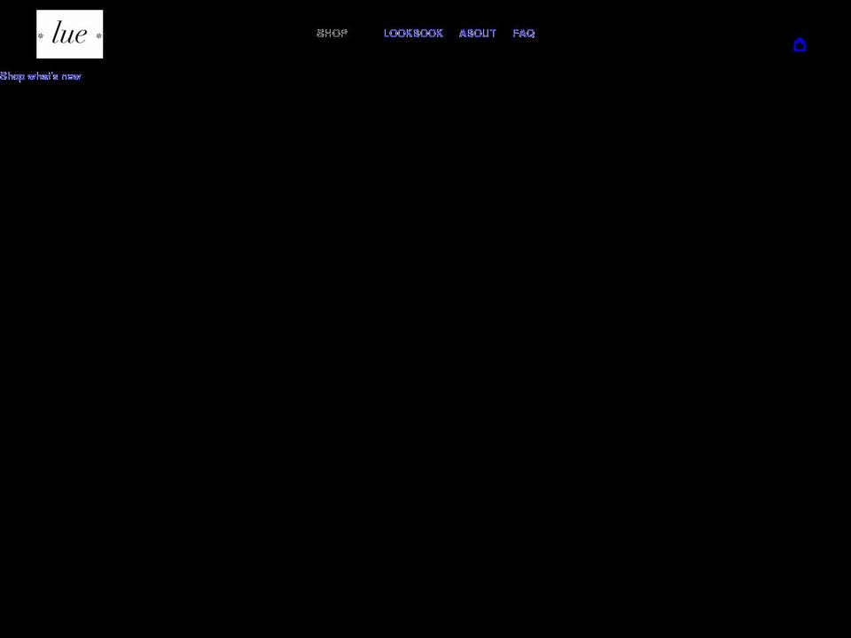 luestudios.com shopify website screenshot
