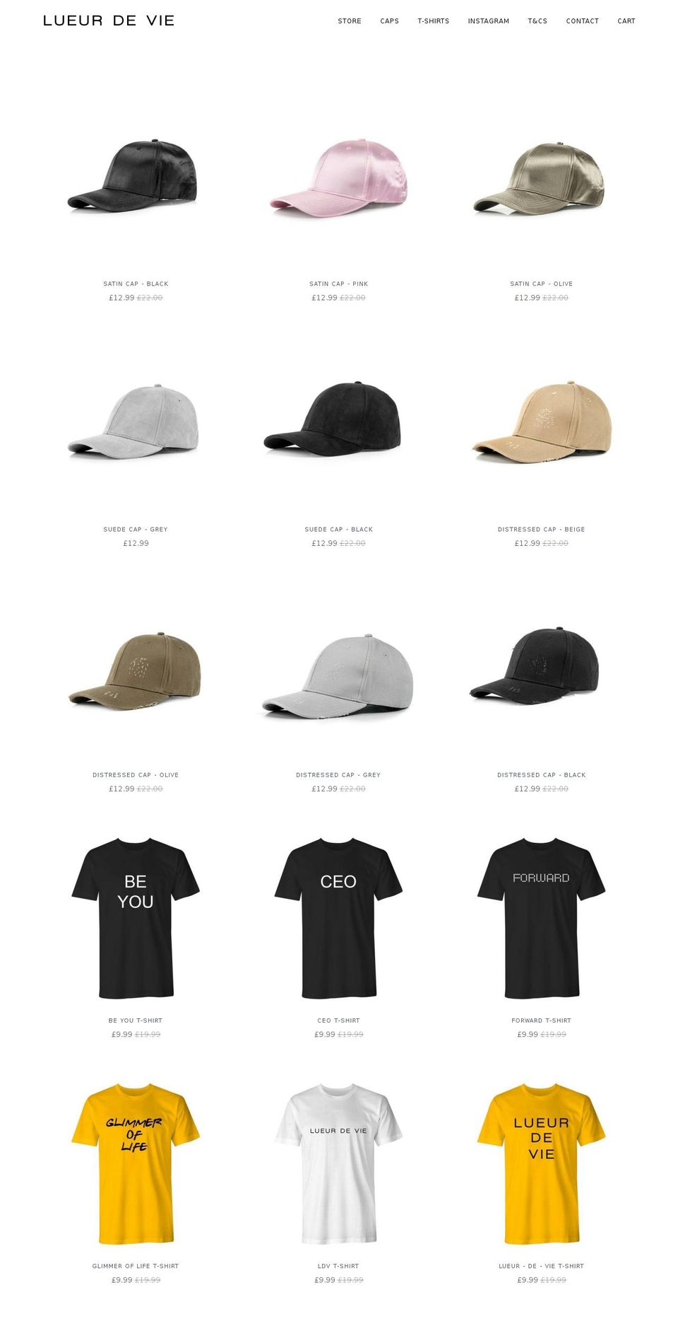 lueurdevie.com shopify website screenshot