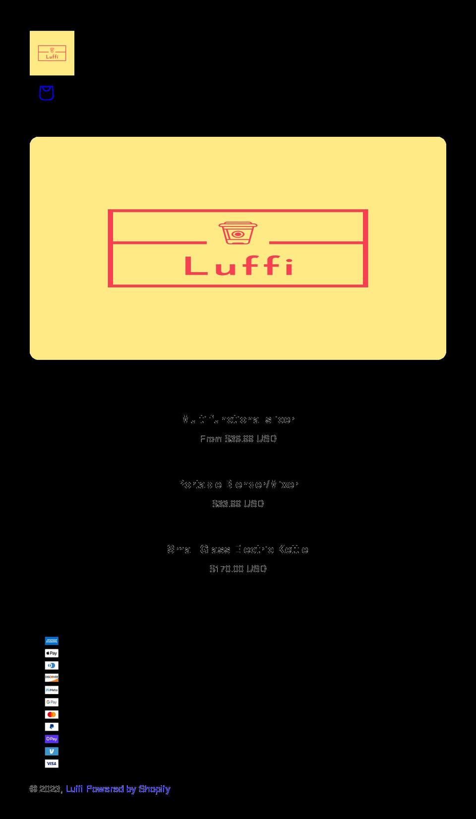 luffi.org shopify website screenshot