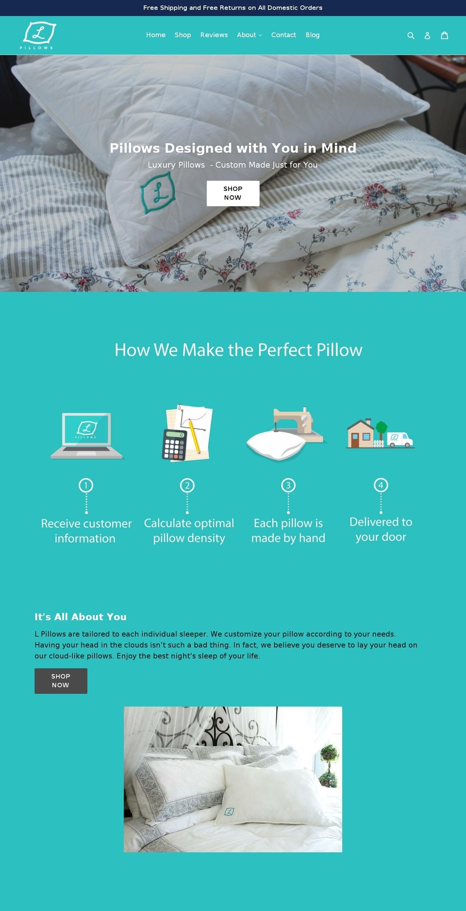 LPillows 5.25.2018 Shopify theme site example luftpillows.com