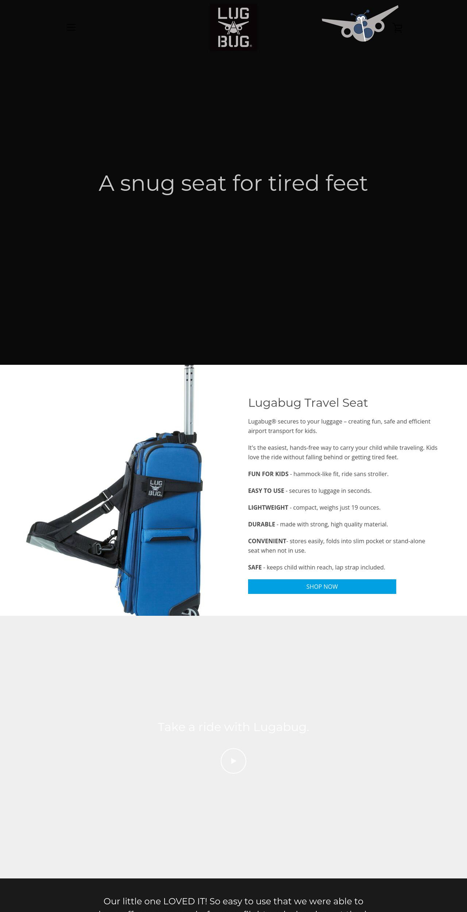 lugabug.com shopify website screenshot