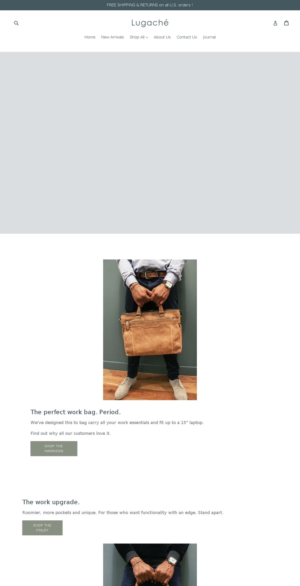 lugache.com shopify website screenshot