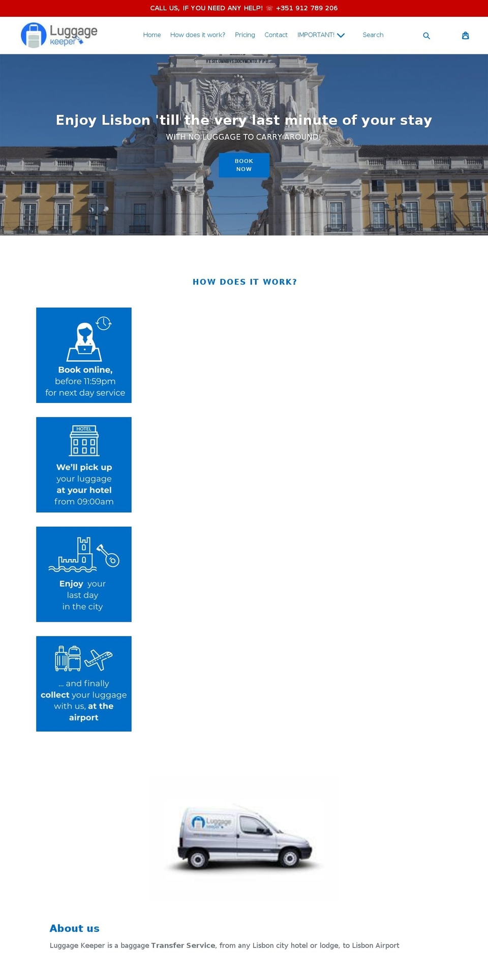 luggage-keeper.com — Shopify storefront screenshot