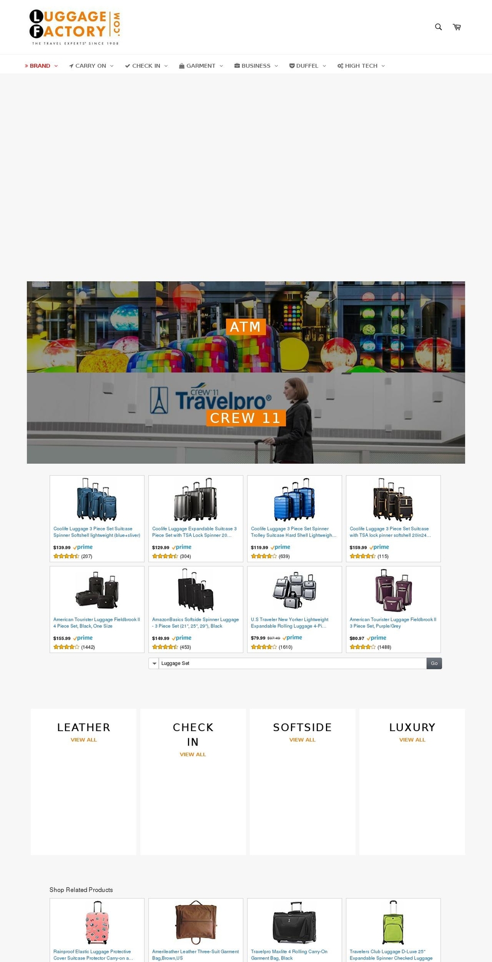 luggagemail.com — Shopify storefront screenshot