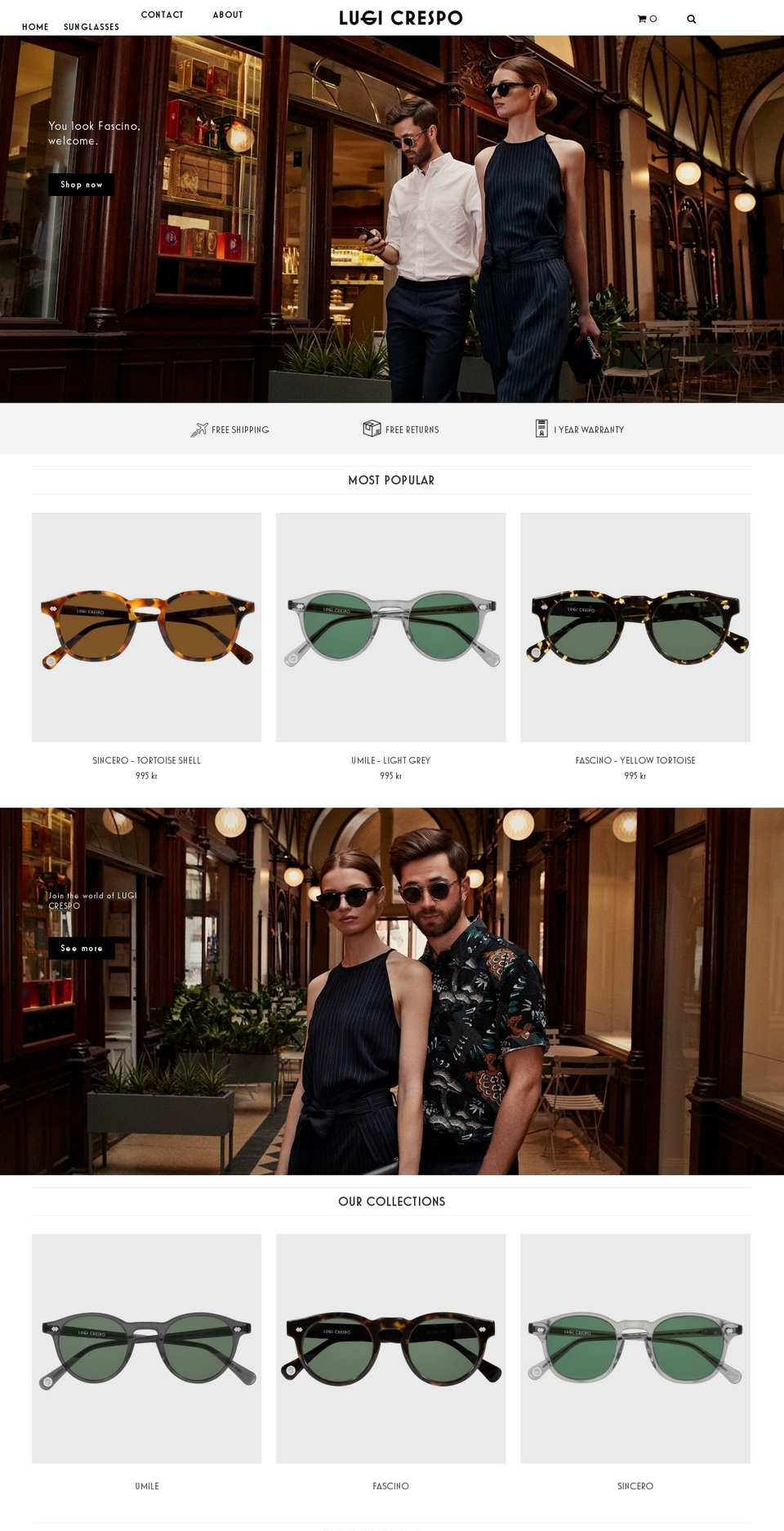 Final Version Shopify theme site example lugicrespo.com