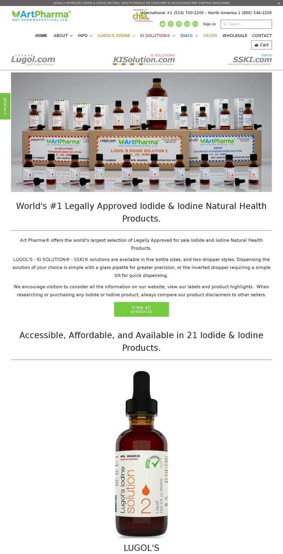lugoliodinesolution.com shopify website screenshot