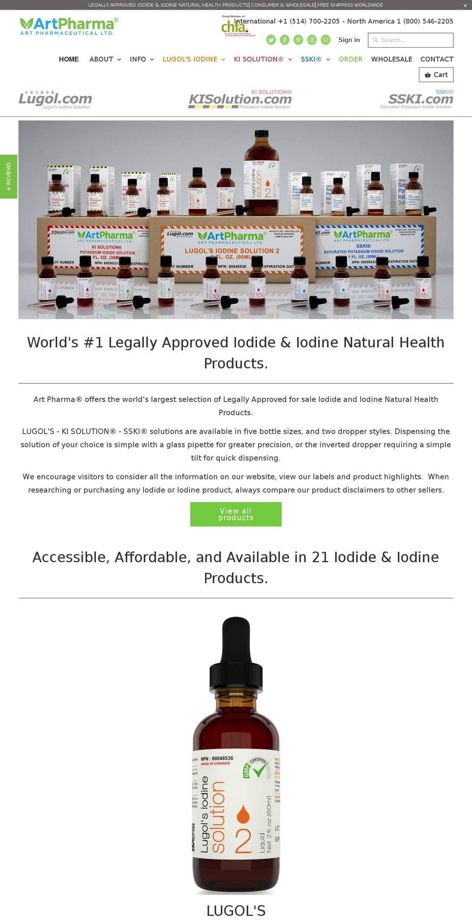 lugoliodinesolution.org shopify website screenshot