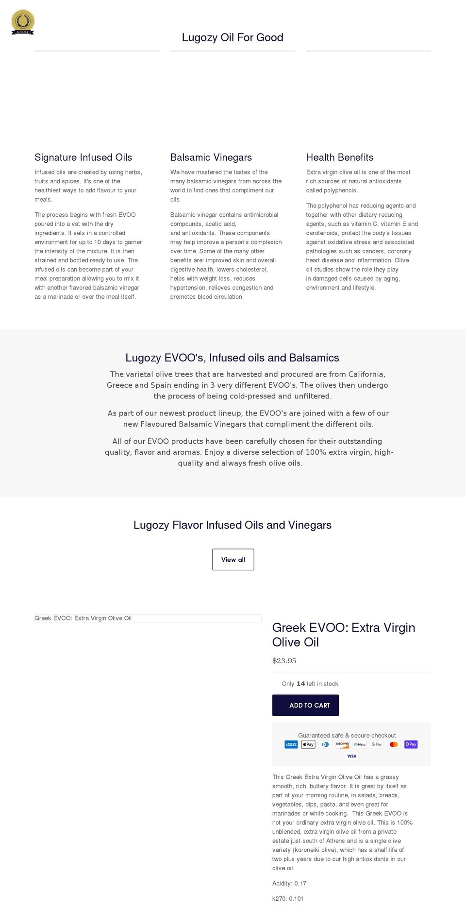 High converting theme Shopify theme site example lugozy.com