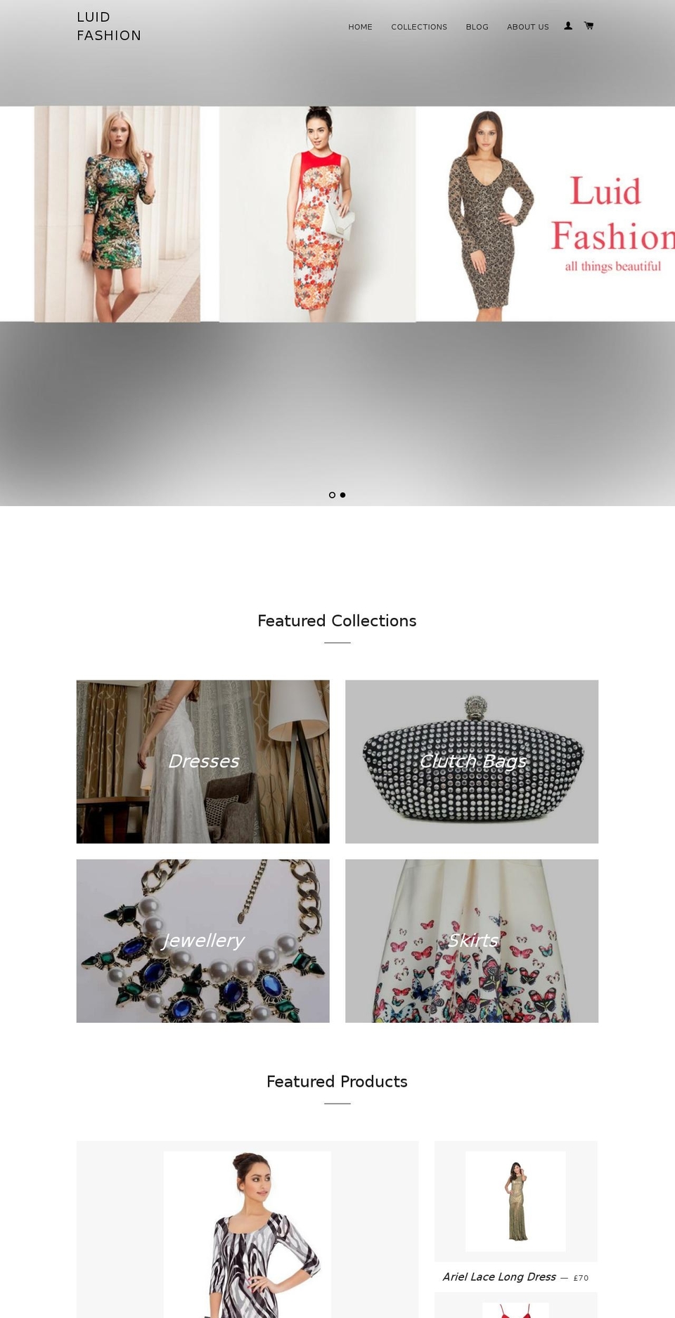 luidfashion.com shopify website screenshot