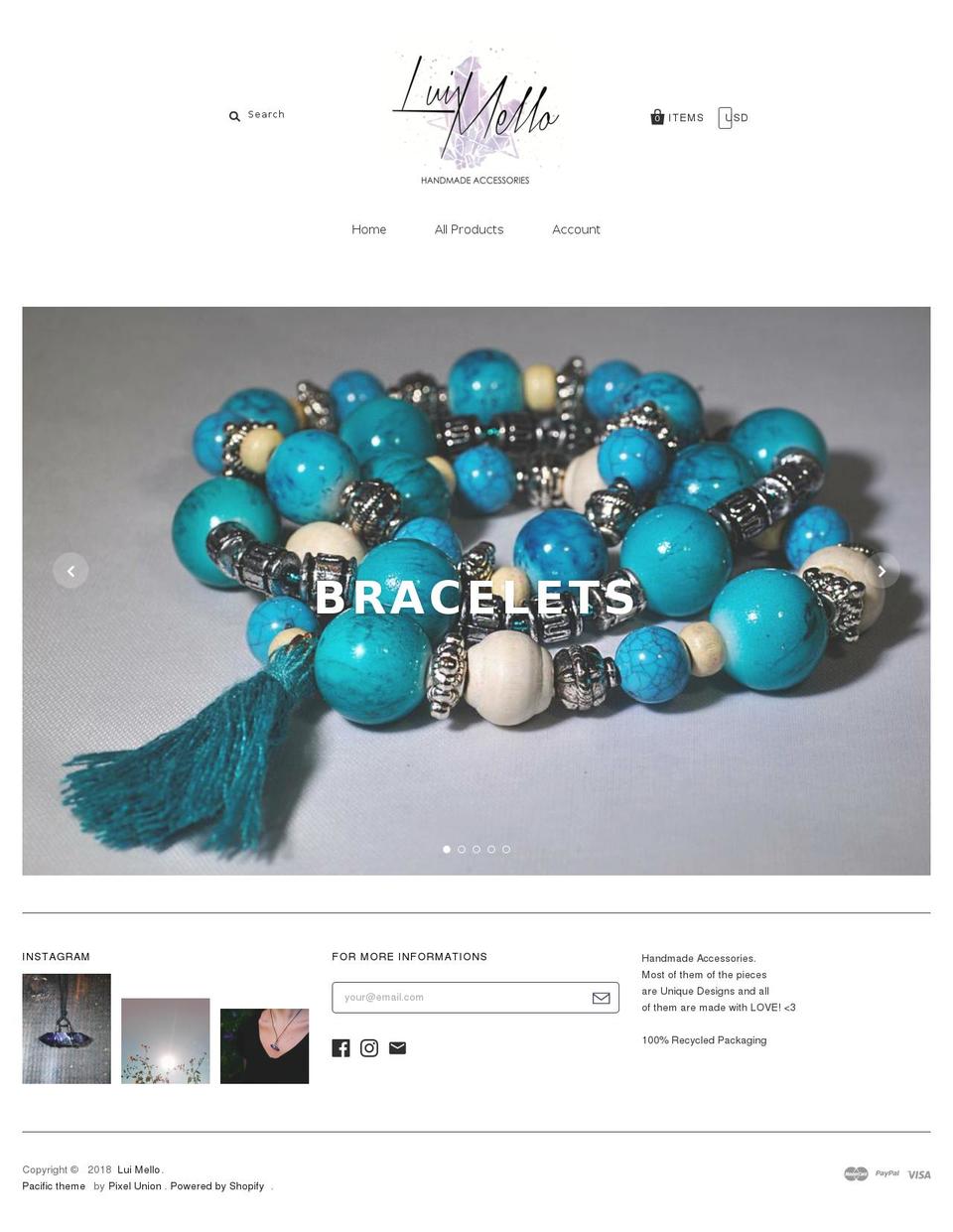 luimello.com — Shopify storefront screenshot