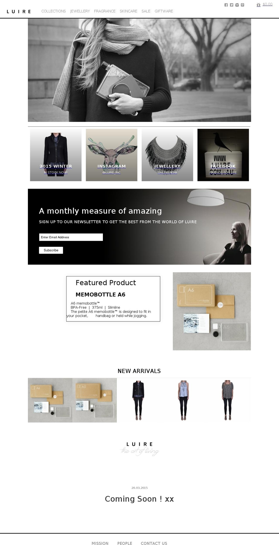 luire.com.au shopify website screenshot