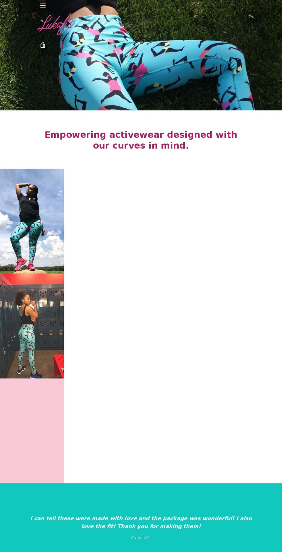 lukafit.com shopify website screenshot