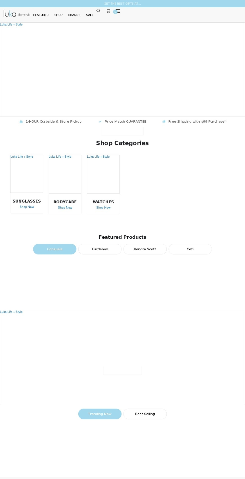 lukalifestyle.com shopify website screenshot