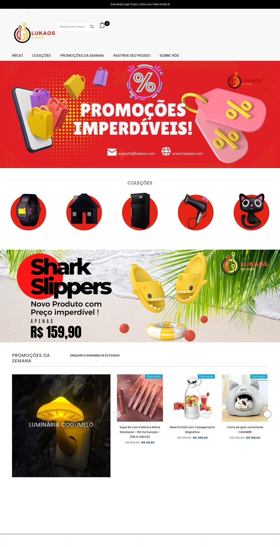 lukaos.com shopify website screenshot