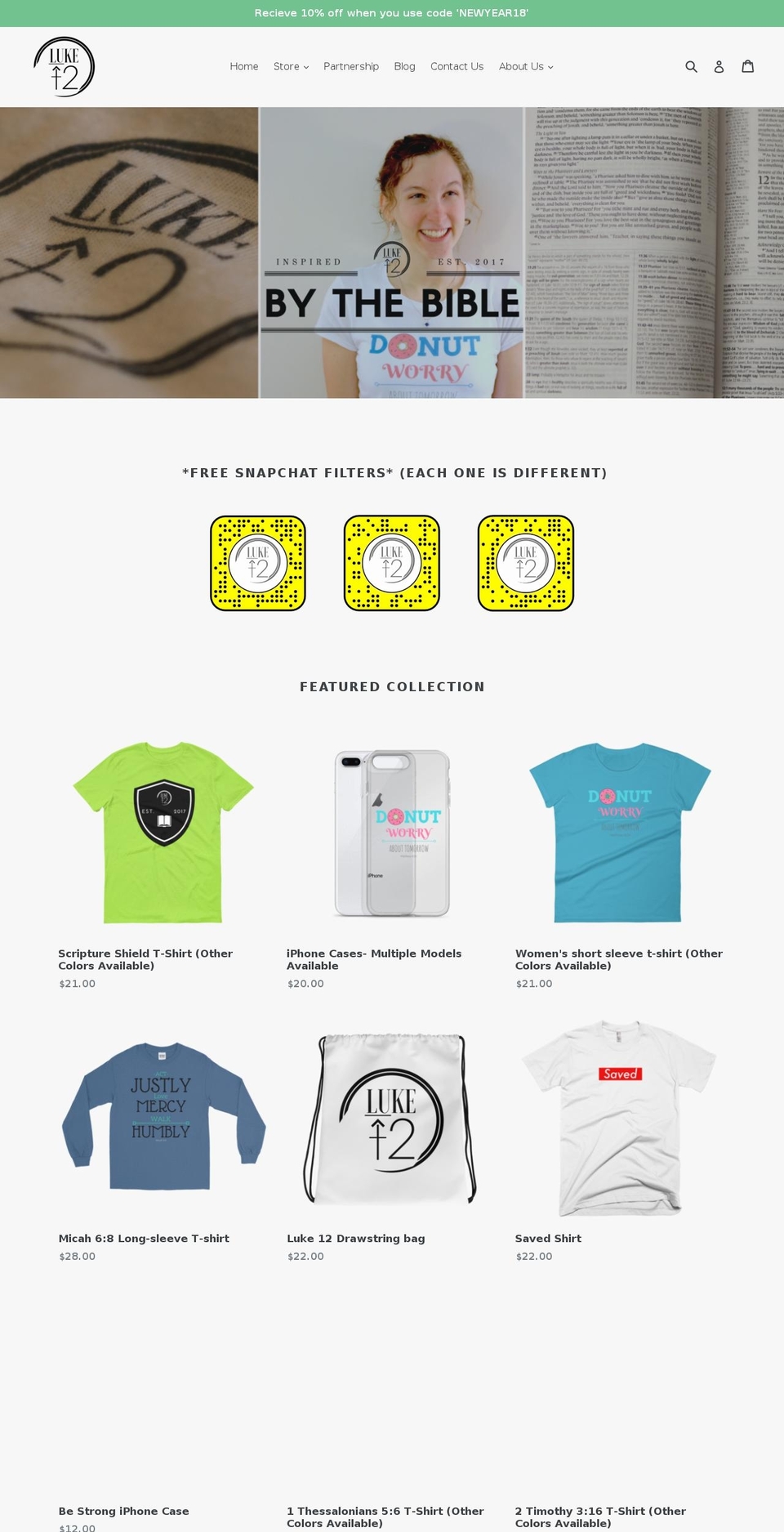 luke12.com — Shopify storefront screenshot