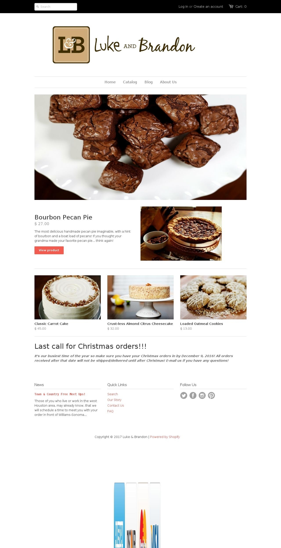 lukeandbrandon.com shopify website screenshot