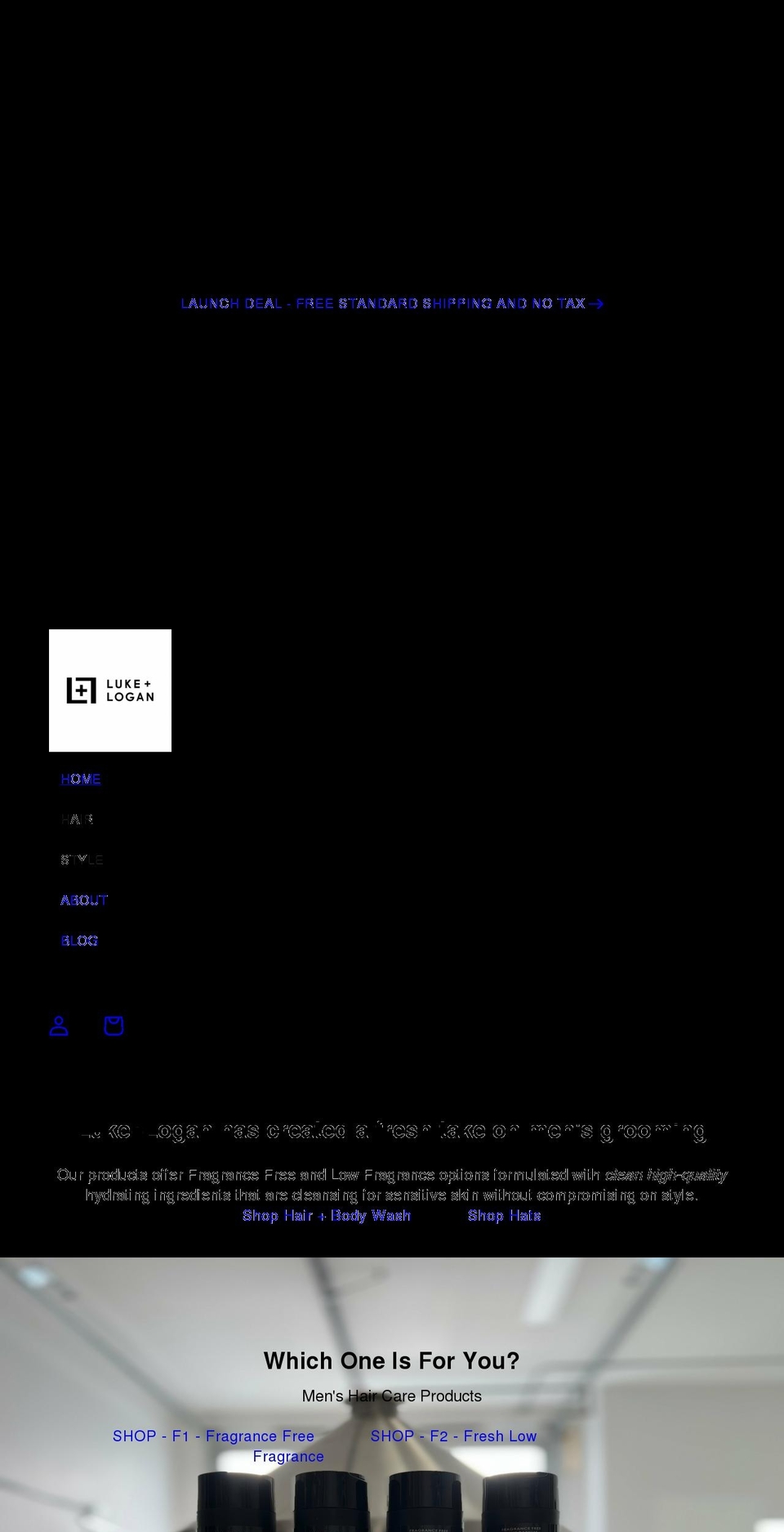 lukeandlogan.com shopify website screenshot